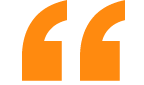 Orange quotation mark icon